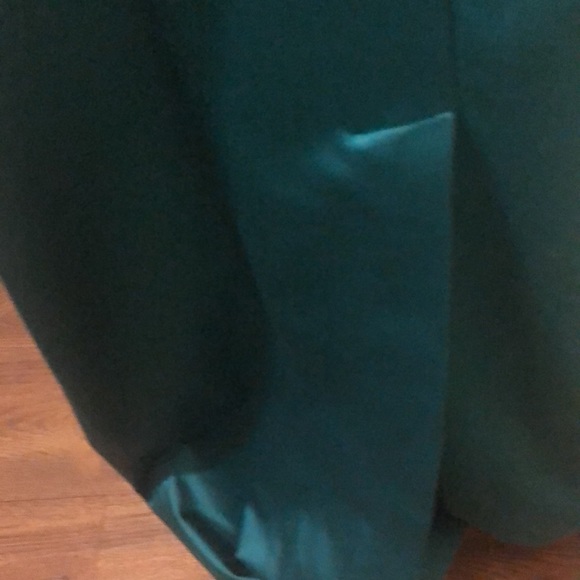 Talbots green full length A line dress - Picture 4 of 4